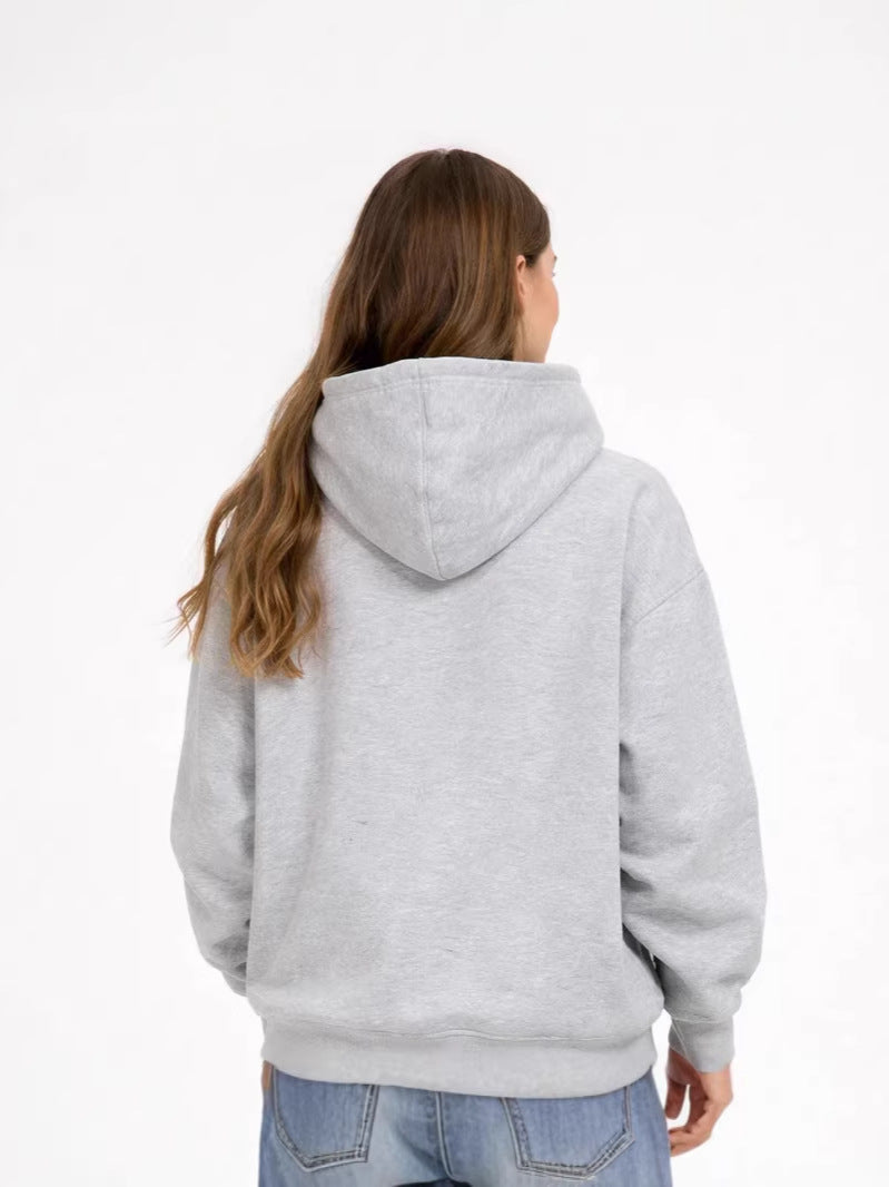 Cotton  Embroidered Sports Hoodie Casual Jogging Sweatpants Sweatshirt